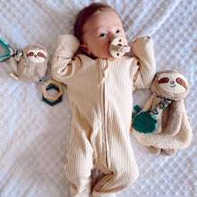 Load image into Gallery viewer, Baby Sloth Lovey + Teething Toy
