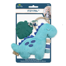 Load image into Gallery viewer, Dinosaur Plush +  Travel Teething Toy
